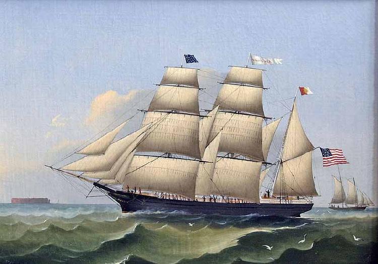 unknow artist Barque WHITE SEA of Boston Germany oil painting art